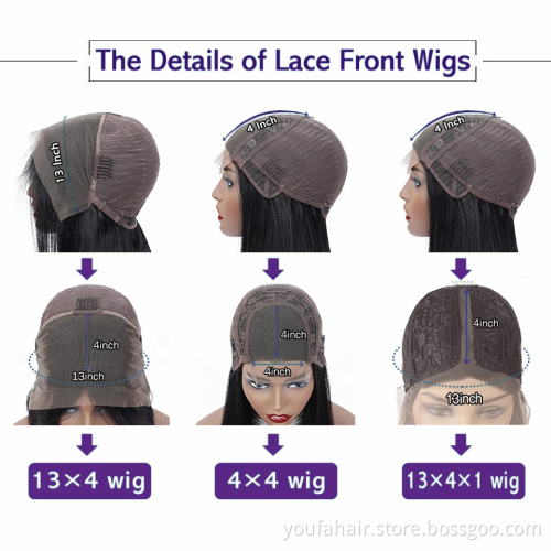 Wholesale Highlight Short Bob Human Hair Wigs For Black Women, 4x4 Hd Lace front Wigs, 4/30 Omber Piano Color Human Hair Wigs